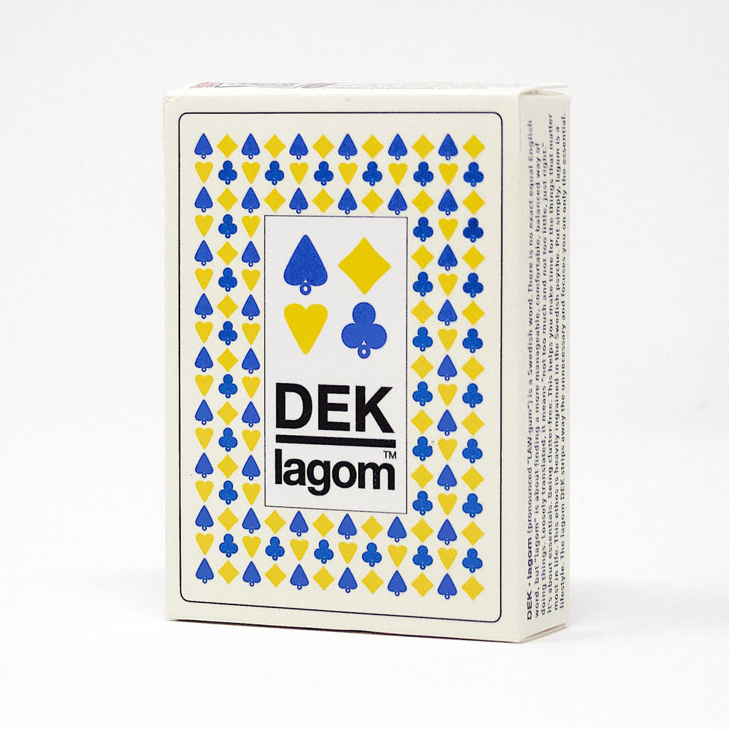 DEK of Cards: lagom (Sweden) - Impeccably Designed Scandinavian Playing Cards