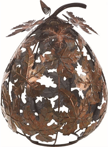 Metal Leaf Pumpkin Centerpiece - Large
