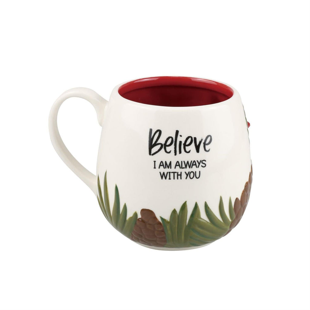 Cardinal Sculpted Believe Mug