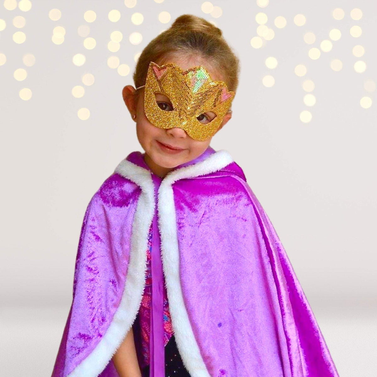 Kids Golden Masquerade Mask, Golden Bird Mask, Golden Animal Mask, Dance Mask for Mystery Character