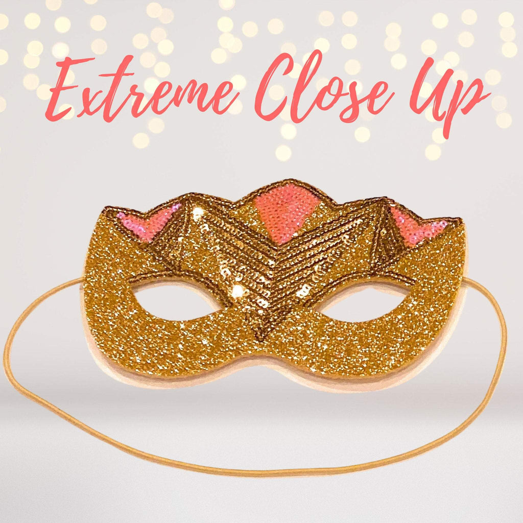 Kids Golden Masquerade Mask, Golden Bird Mask, Golden Animal Mask, Dance Mask for Mystery Character