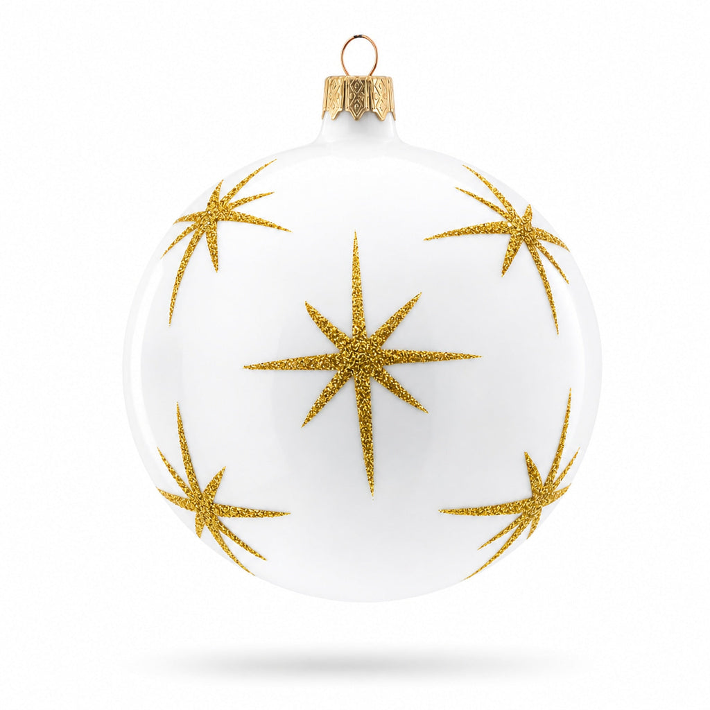 Statue of Liberty with USA Flag, New York City Glass Ball Christmas Ornament 4 Inches