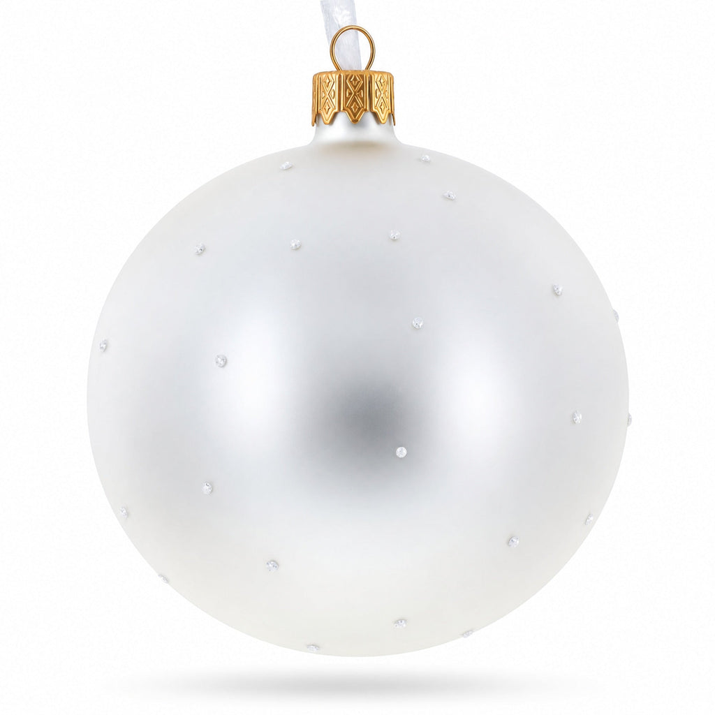 A Winter Romance 'Our First Christmas' Glass Ball Ornament 3.25 Inches