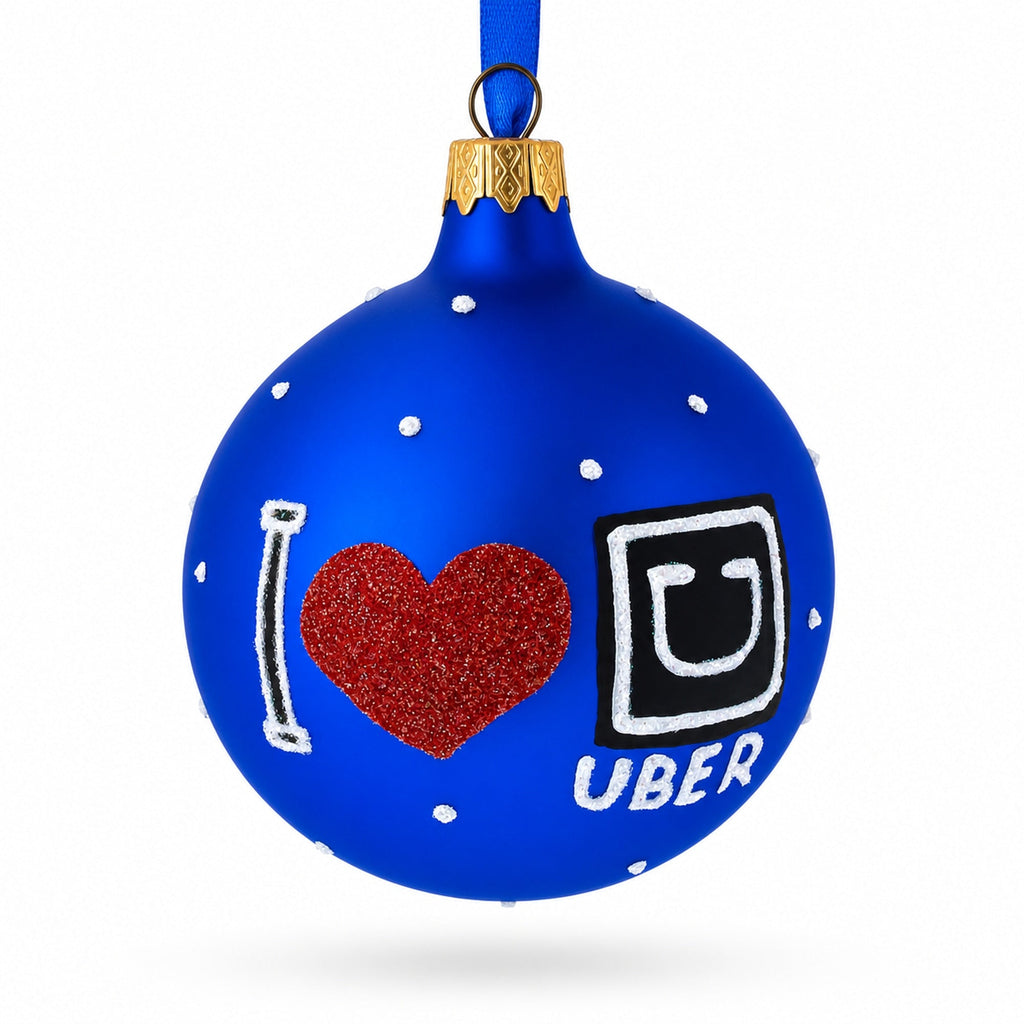 The Taxi Cab Glass Ball Christmas Ornament 3.25 Inches