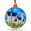 Neuschwanstein Castle, Fussen, Germany Glass Ball Christmas Ornament 4 Inches