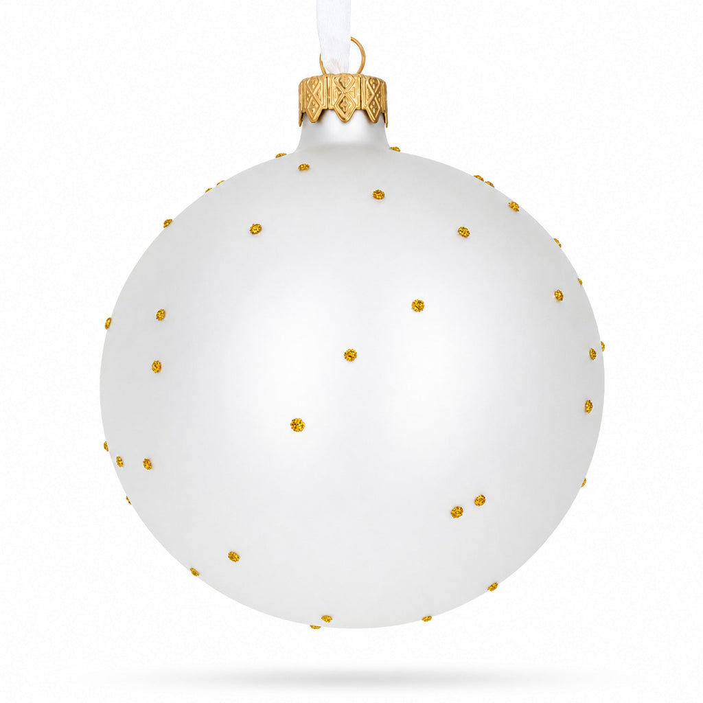 1889 'Olive Trees with Yellow Sky and Sun' by Van Gogh Glass Ball Christmas Ornament 4 Inches