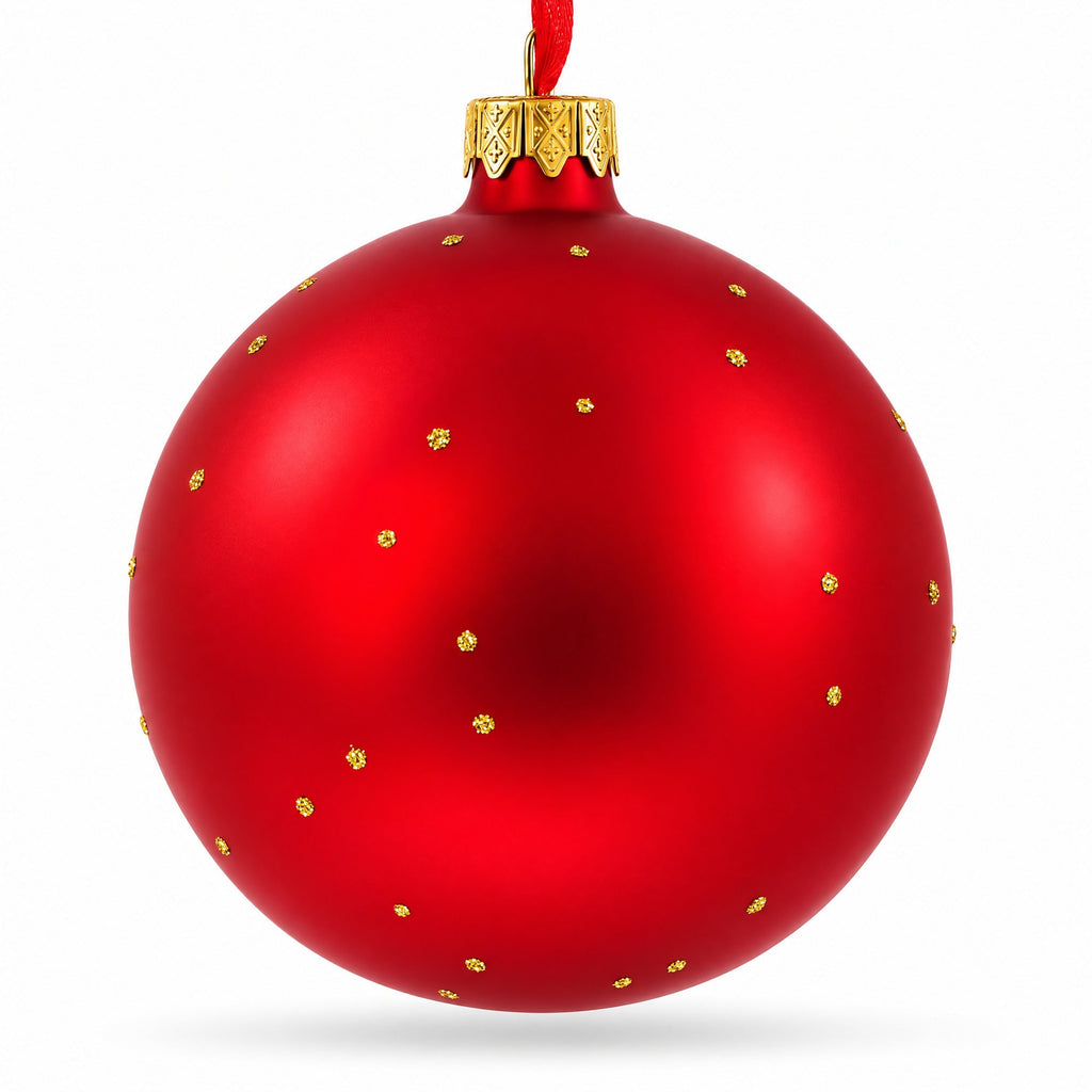 Building Blocks House Glass Ball Christmas Ornament 4 Inches