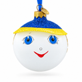 Boy in the Hat Glass Ball Christmas Ornament 3.25 Inches
