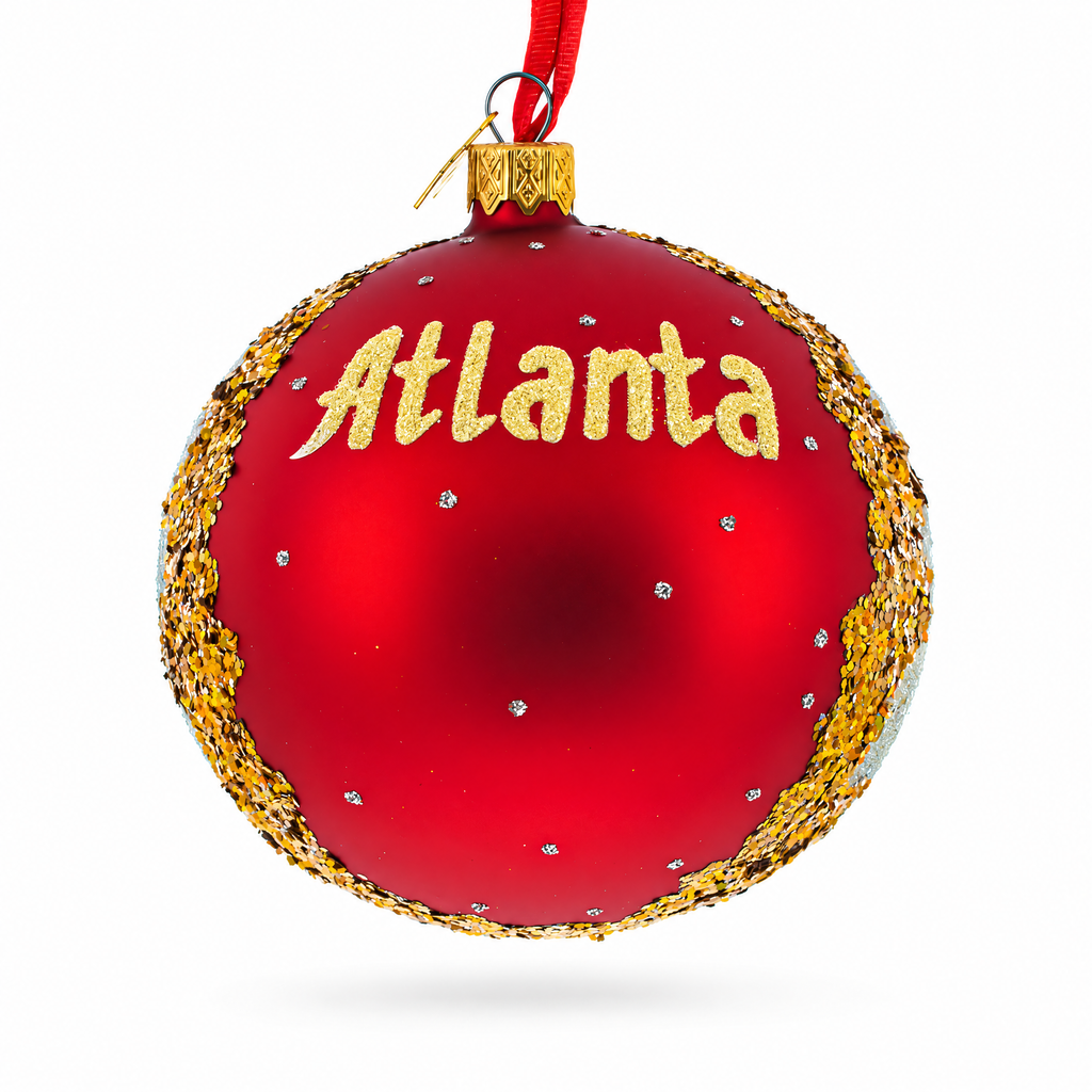 Georgia Aquarium, Atlanta, Georgia Glass Ball Christmas Ornament 4 Inches