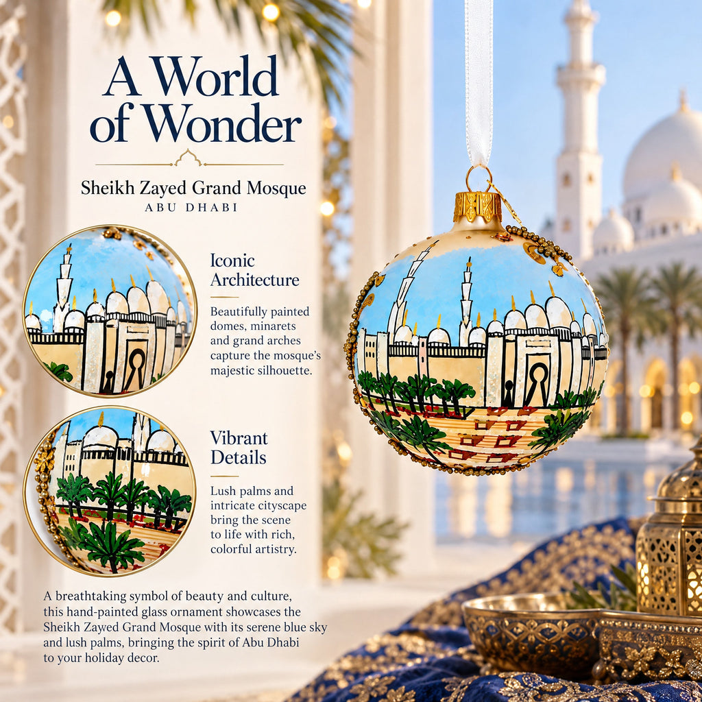Sheikh Zayed Grand Mosque, Abu Dhabi Glass Ornament