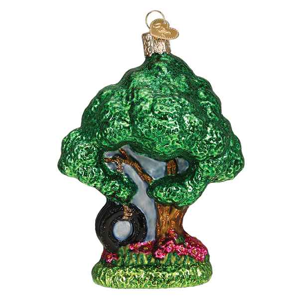 Tire Swing on a Tree Ornament