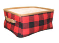 Buffalo Check Fabric Baskets -