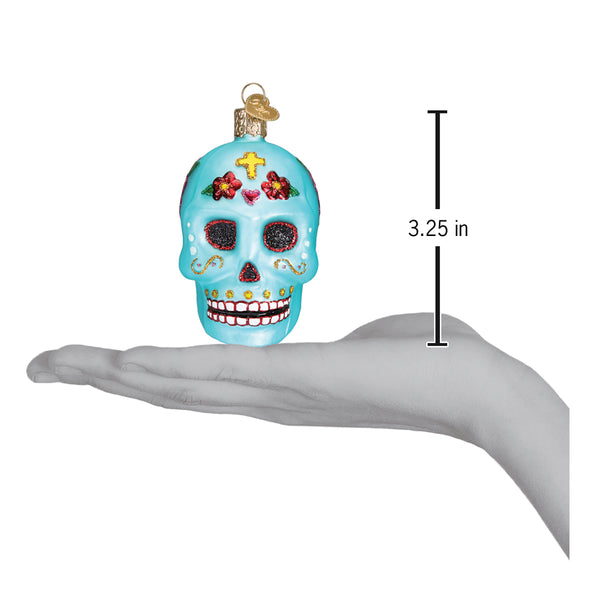 Day of the Dead Glass Ornament