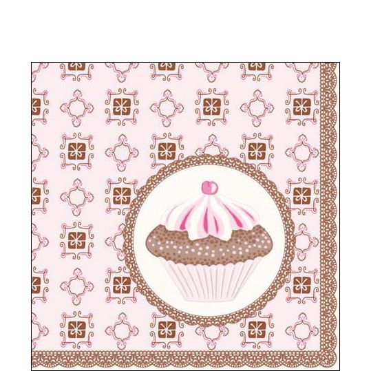 Paper Cocktail Napkin - Muffin