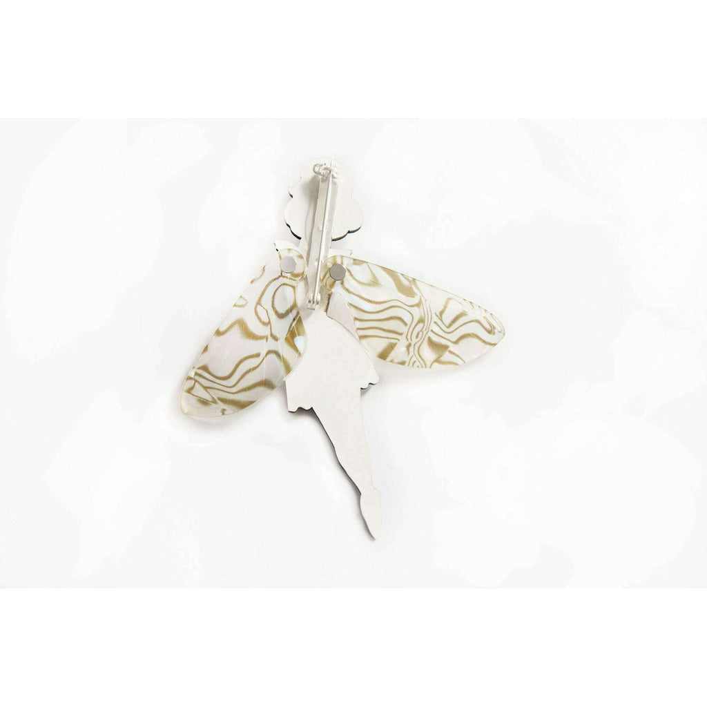 Butterfly Woman Halloween Brooch by Laliblue