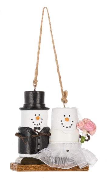 S'mores Bride And Groom Ornament