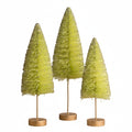 Lime Green Halloween Trees Set of 3 by Bethany Lowe