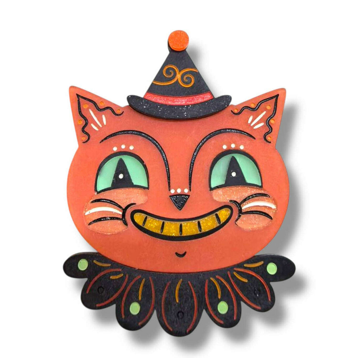 Spunky Copper Cat Brooch by Johanna Parker x Lipstick & Chrome