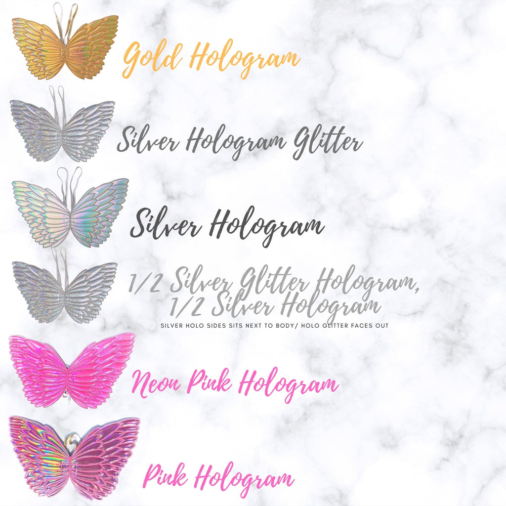 Little Girl Costume Hologram Fairy Wings