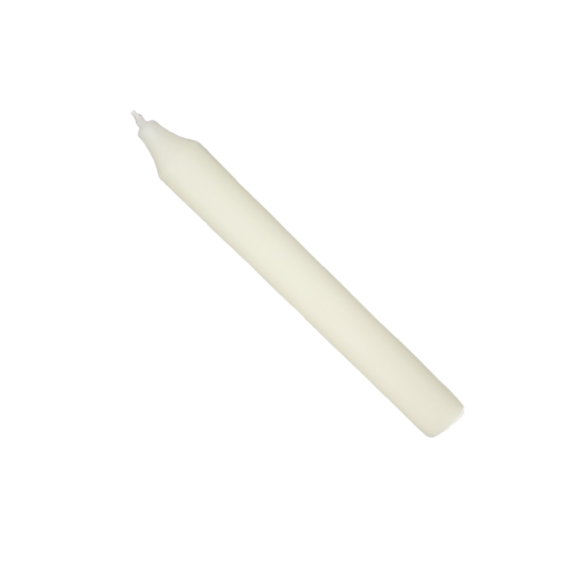 Rustic Taper Dinner Candle - 7 Inch Ivory