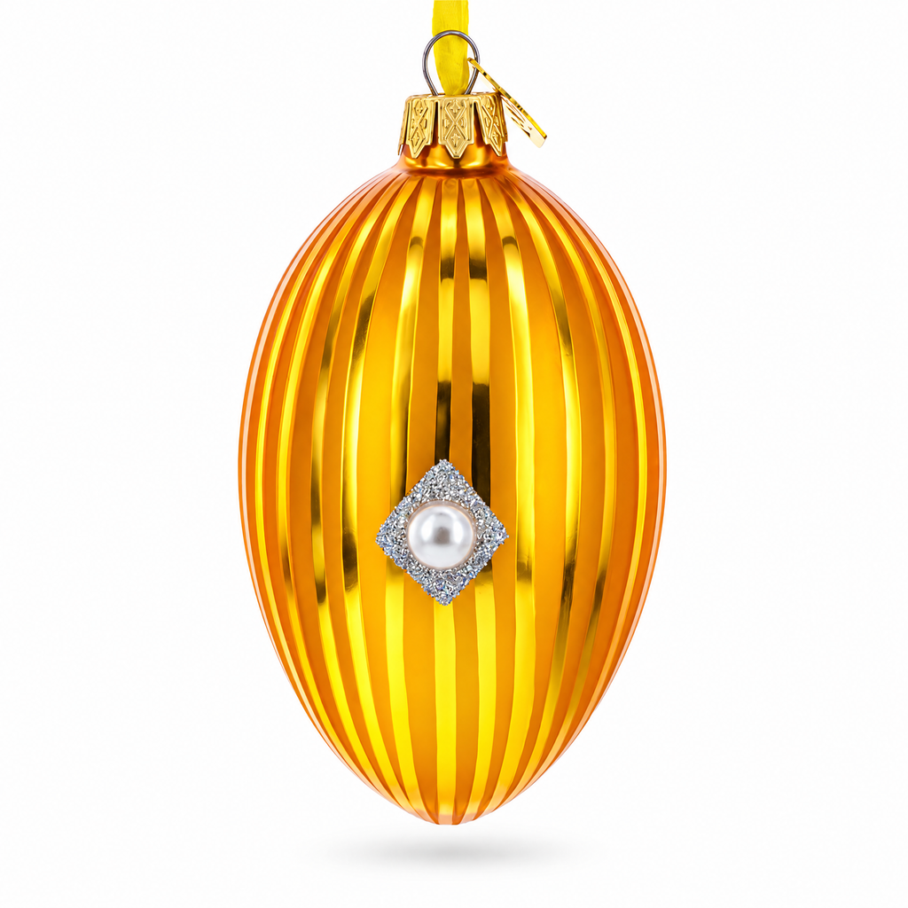 1887 Third Imperial Royal Egg Glass Ornament 4 Inches
