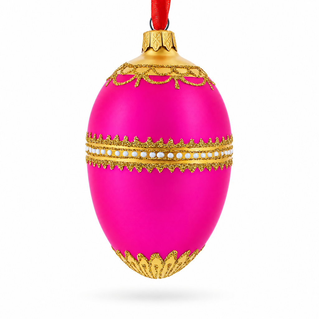 1902 Rothschild Royal Egg Glass Ornament 4 Inches