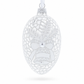 Winter Bells Egg Glass Ornament 4 Inches