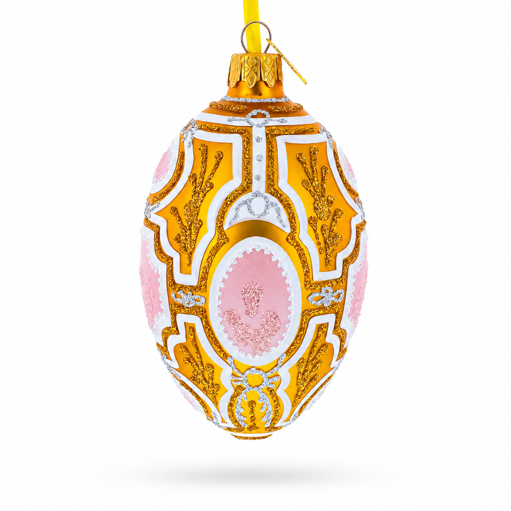 1914 Catherine the Great Royal Glass Egg Ornament 4 Inches