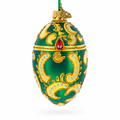 1891 Memory of Azov Royal Glass Egg Ornament 4 Inches