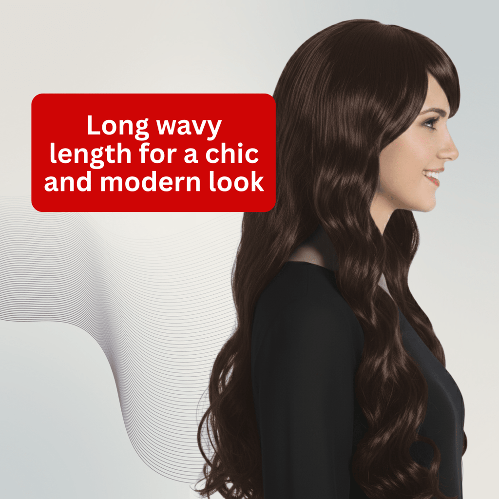 Long Wavy Wig with Bangs