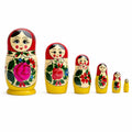 Set of 6 Wooden Dolls Nesting Dolls Semenov Matryoshka 5.75 Inches