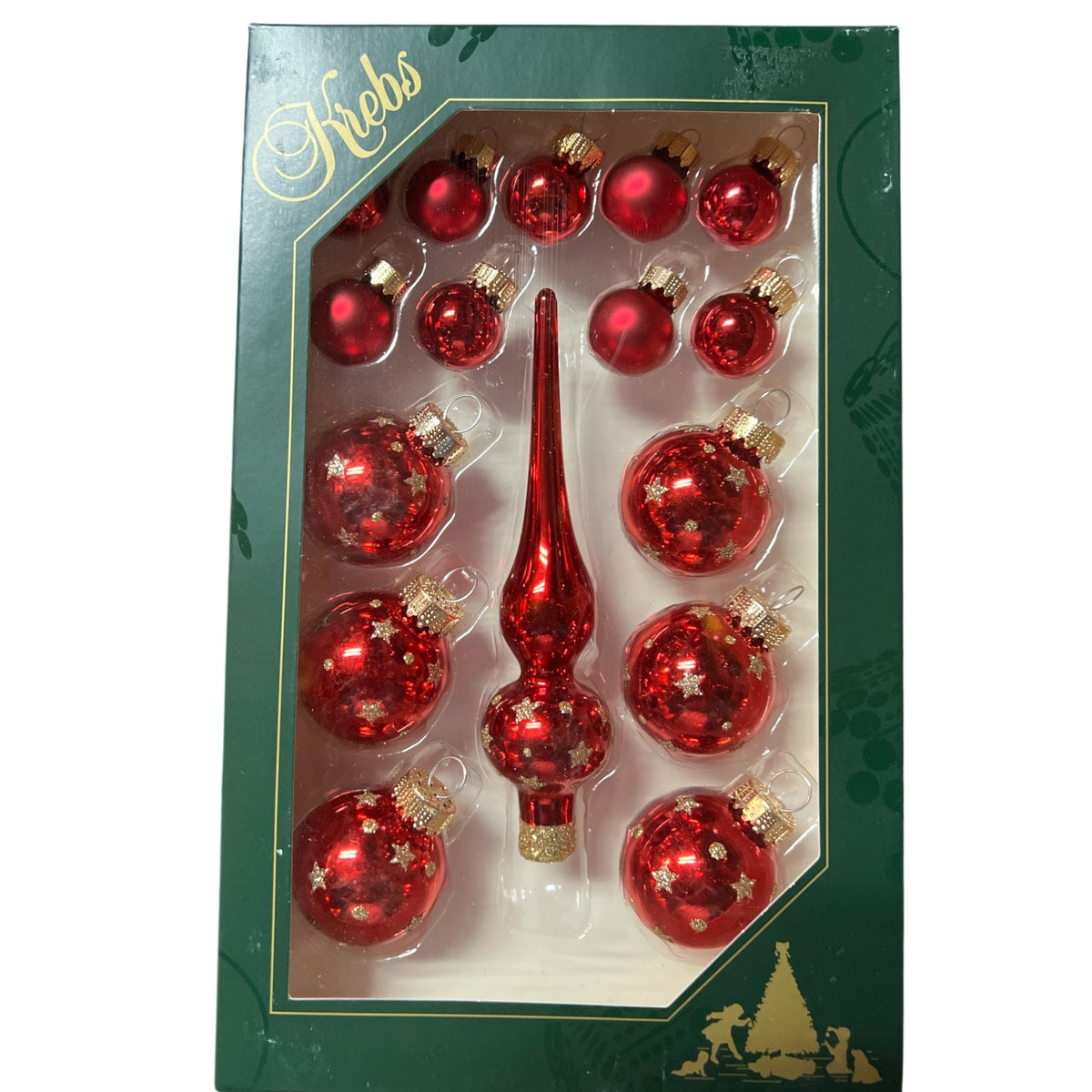 Christmas by Krebs Mini Trimsets with Topper - Red