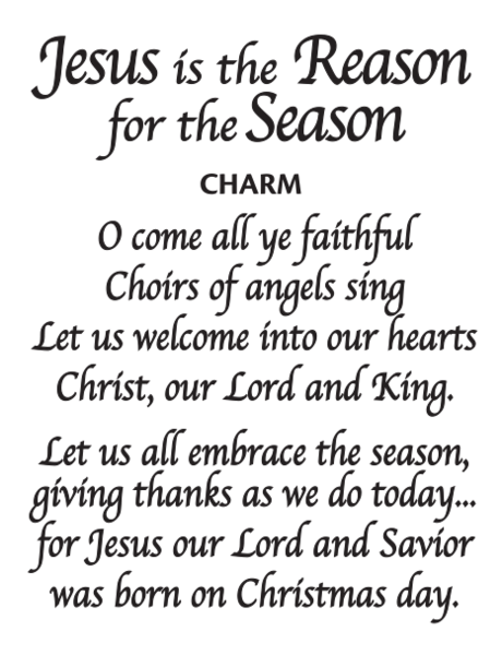 Jesus is The Reason for the Season - Pocket Charm