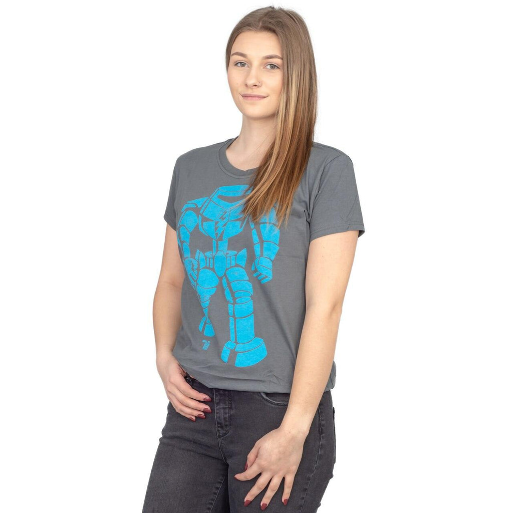 Man-Bot Vintage Graphic Charcoal JUNIORS T-shirt