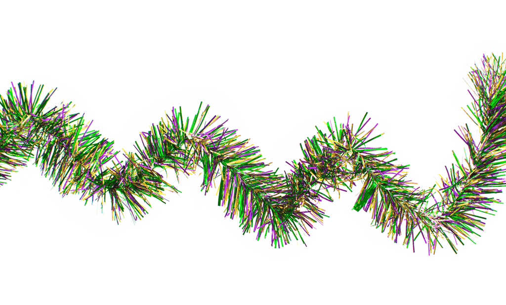 Mardi Gras Tinsel Garland
