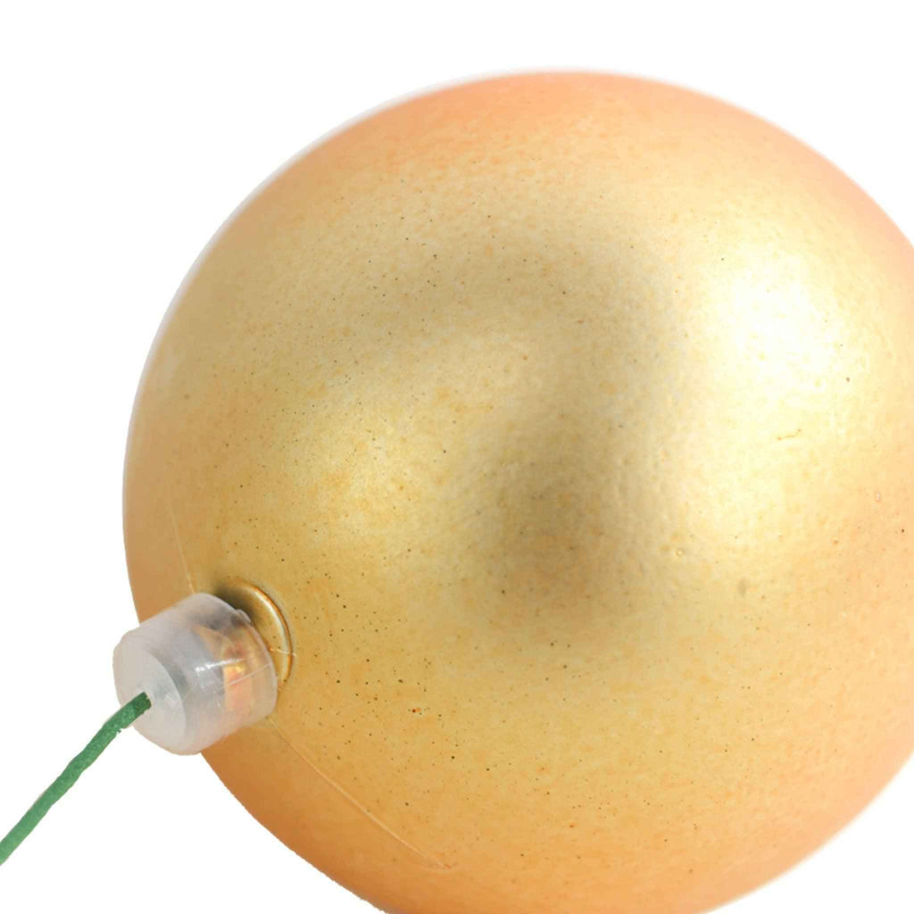 Matte Gold Ball Ornaments