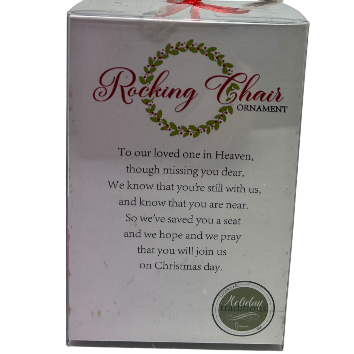 Wooden Rocking Chair Ornament