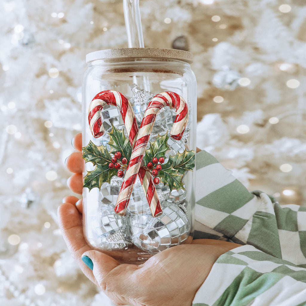 Candy Cane Holly 17oz