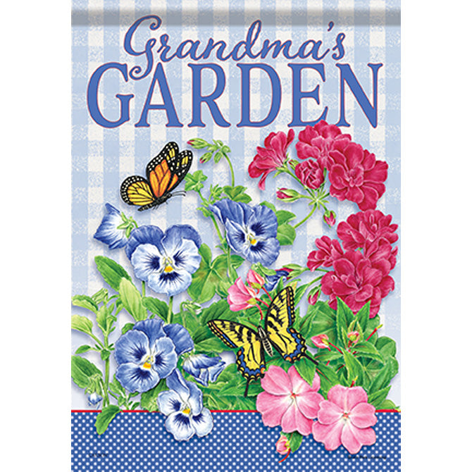 Grandmas Garden Durasoft Garden Flag - 12" x 18"