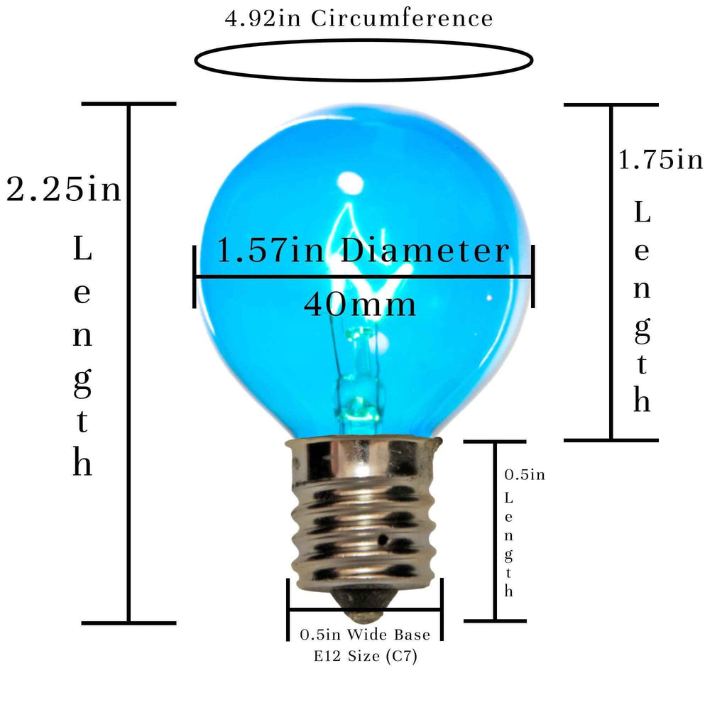 Multi-Color G40 Light Bulbs