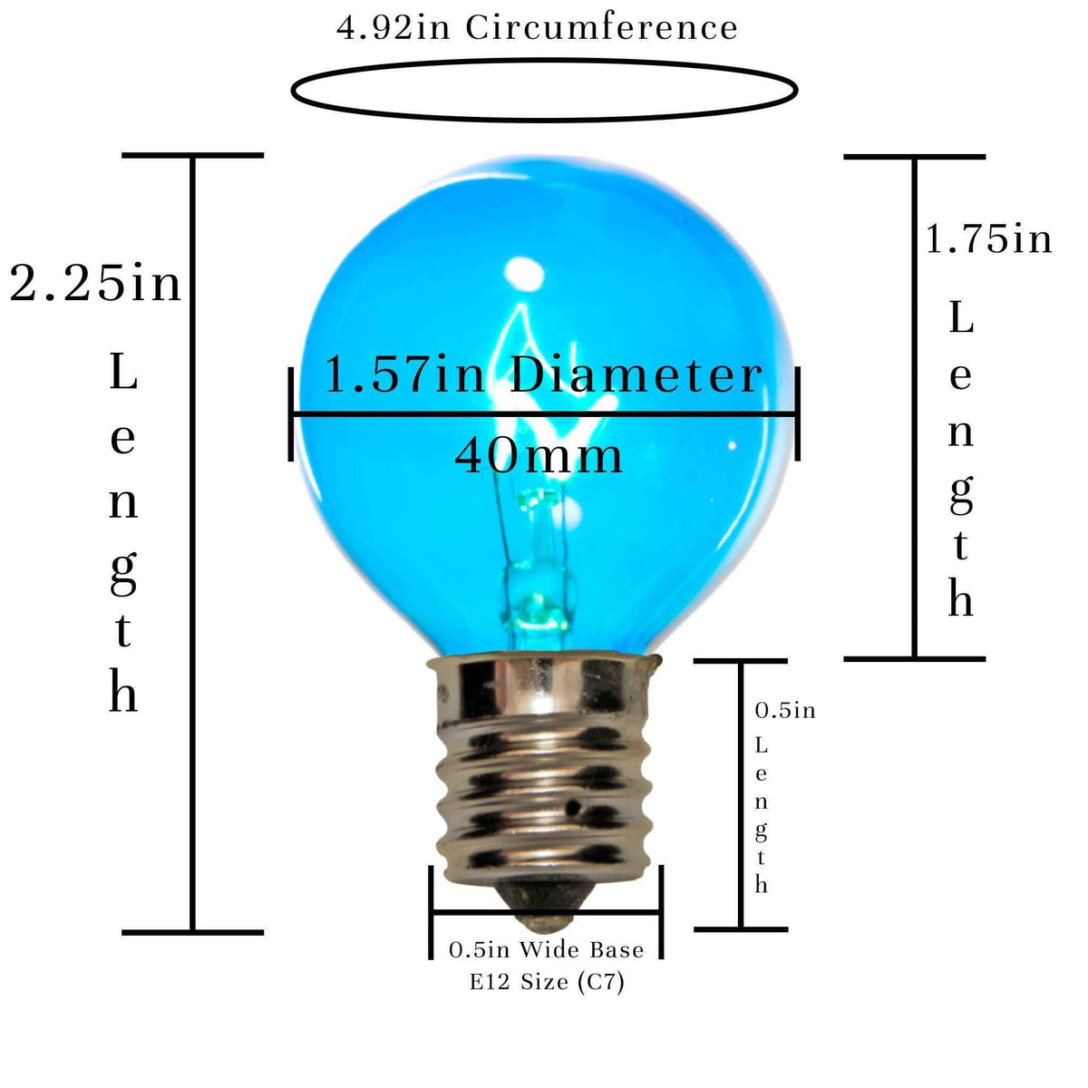 Multi-Color G40 Light Bulbs