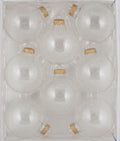 Christmas By Krebs 2 5/8 Glass Balls - Gold Caps - Clear 8 Pack
