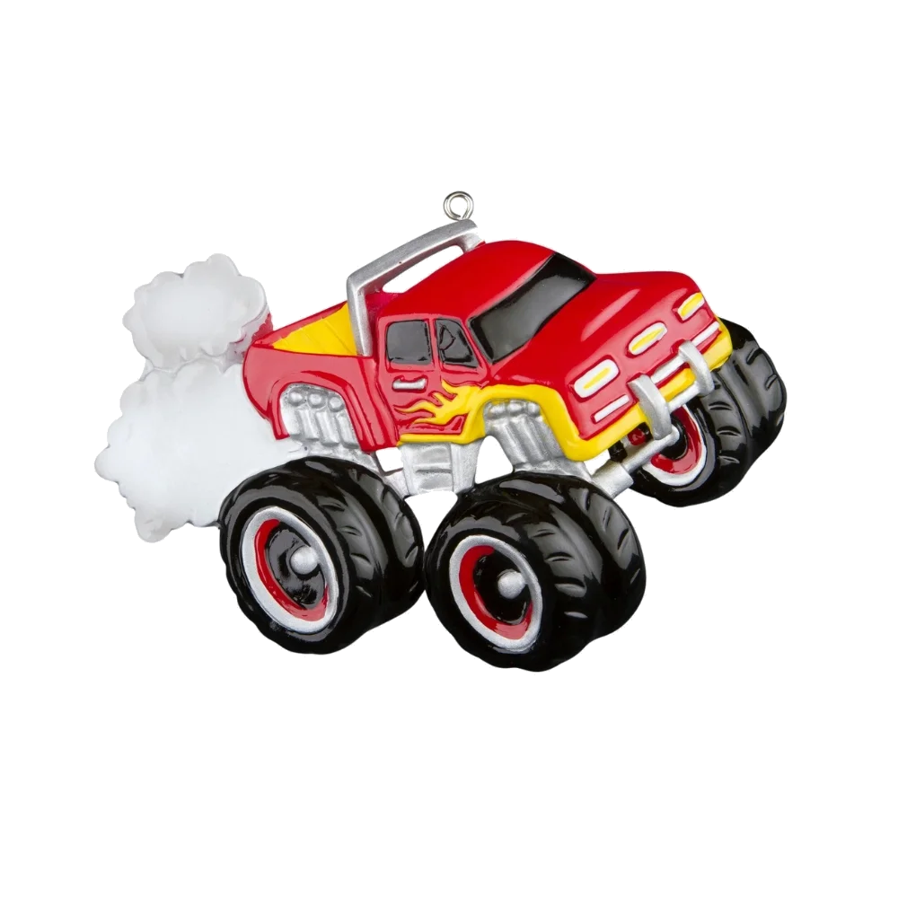 Red Monster Truck - Ornament