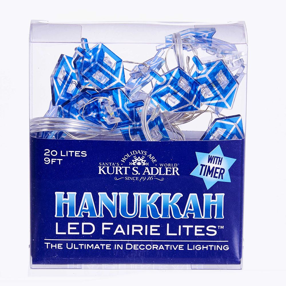 Battery-Operated Hanukkah LED Fairy Light - Dreidel
