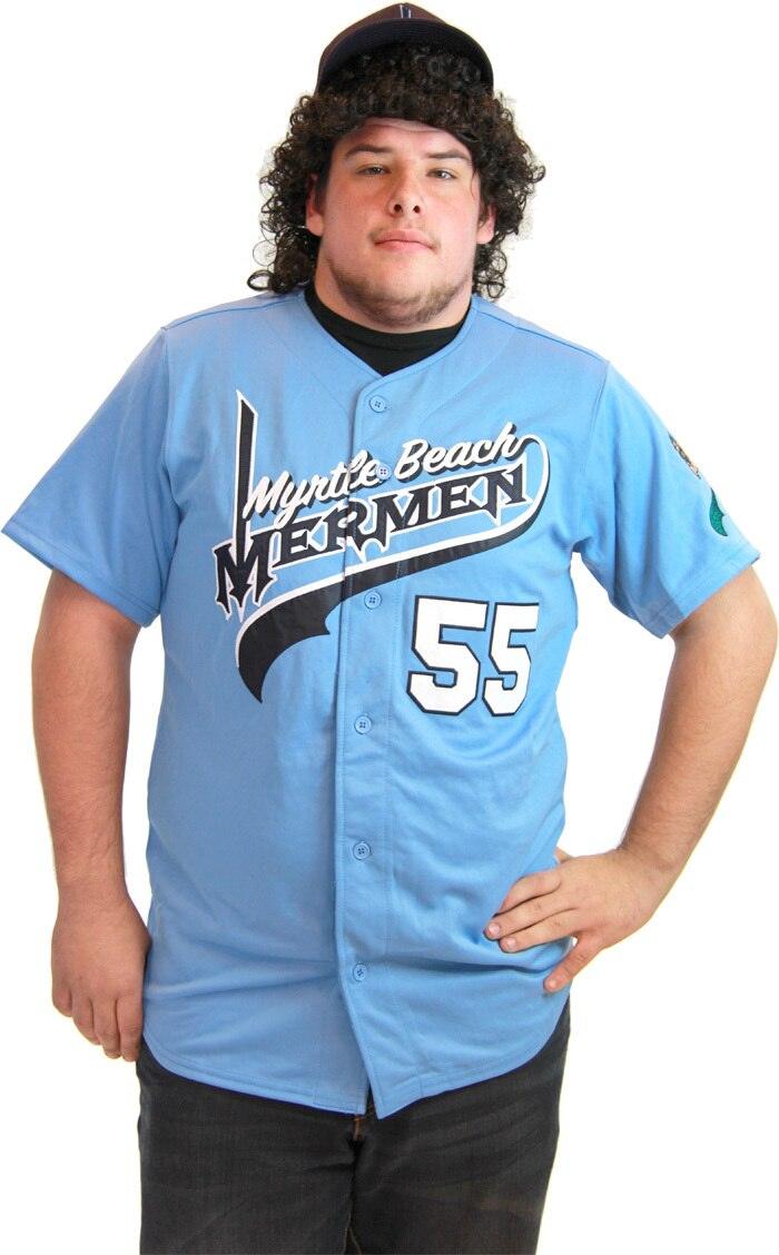 Myrtle Beach Mermen Cap/Jersey Adult Unisex Halloween Cosplay Costume Set