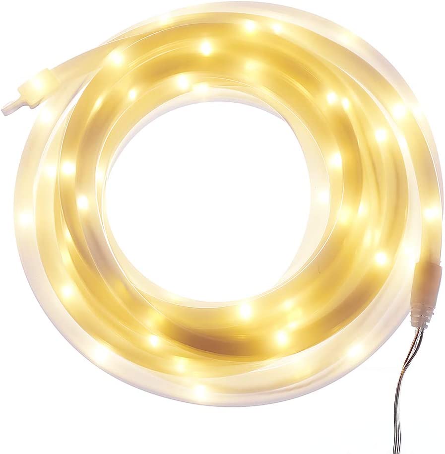 LED USB Warm White Flex Light Set - 18.5 foot - 10 Function Controller