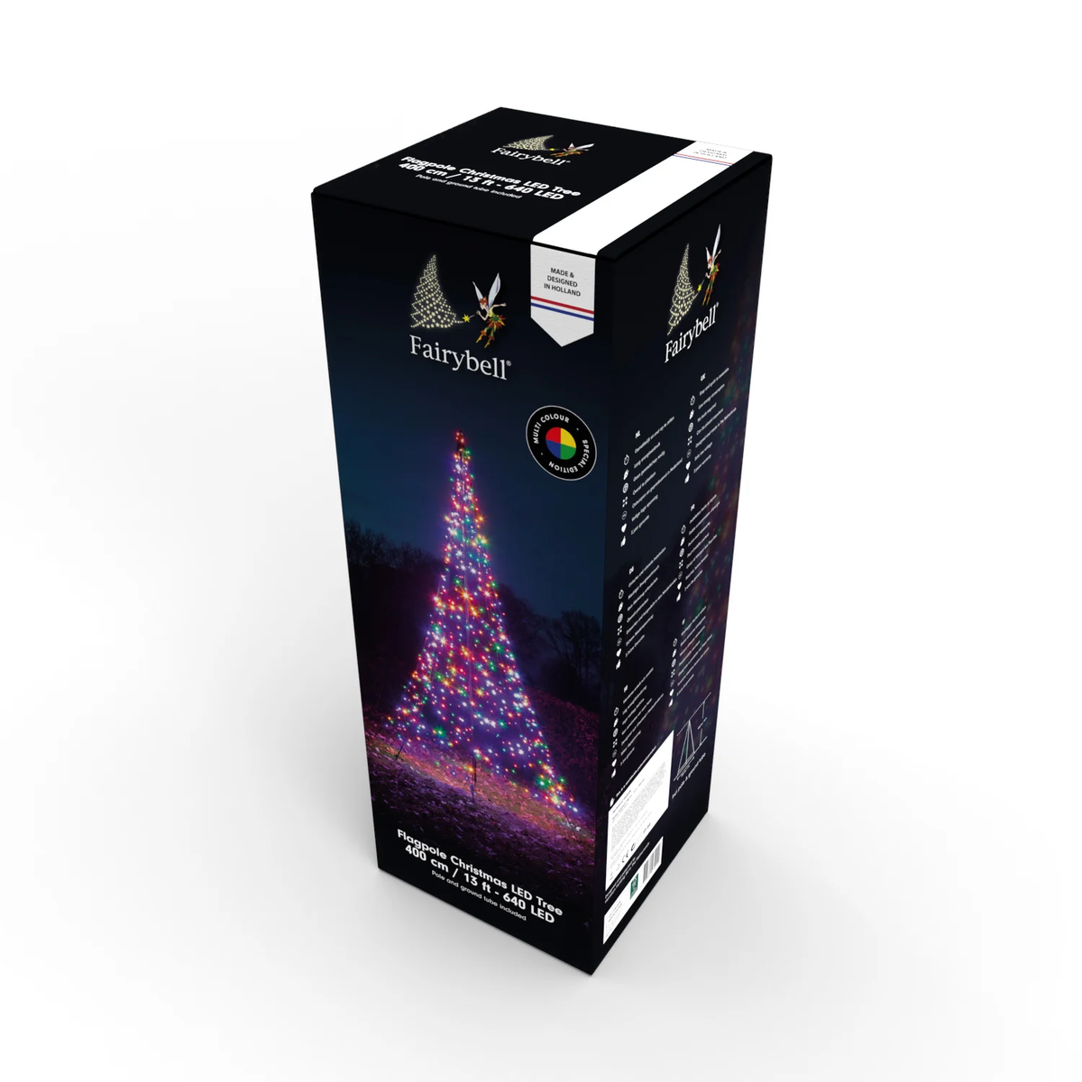 Fairybell 13 Foot Pole Tree - 640 LED Multi Color