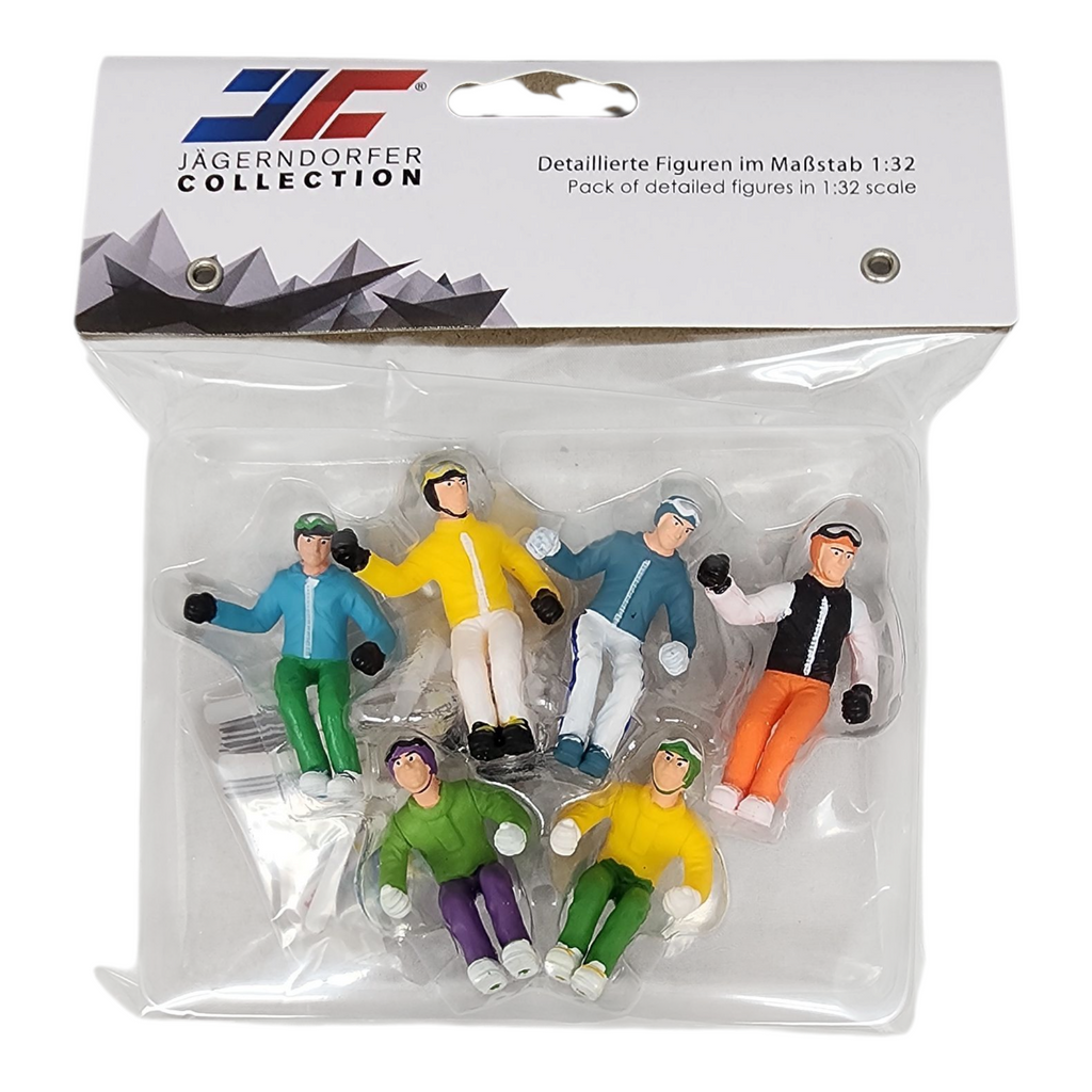 Ski Lift Figurines - Standing Ski 6 Pc