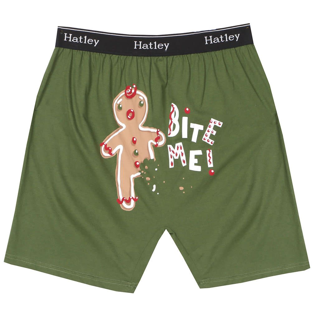 Bite Me Gingerbread Man Boxers - Small