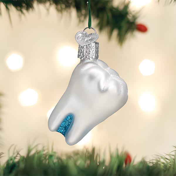 Tooth Glass Ornament